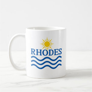 RHODES Griechenland. Sun Waves Kaffeetasse
