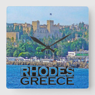 Rhodes Quadratische Wanduhr
