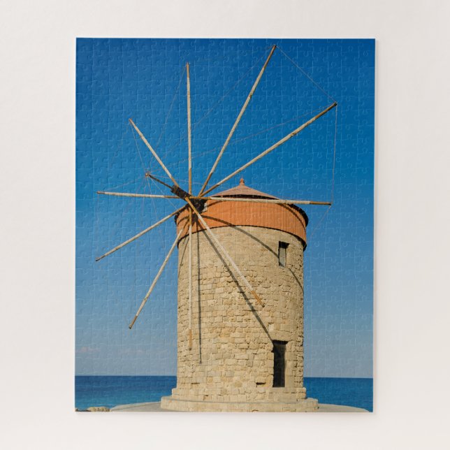 Rhodes Windmill Jigsaw Puzzle (Vertikal)