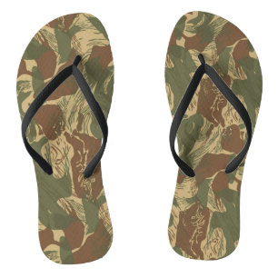 Rhodesian BrushstrokeSlops (drehen Sie Reinfälle) Flip Flops