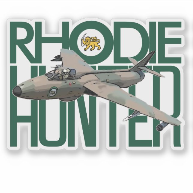 RHODESIAN HUNTER AUFKLEBER (Vorderseite)