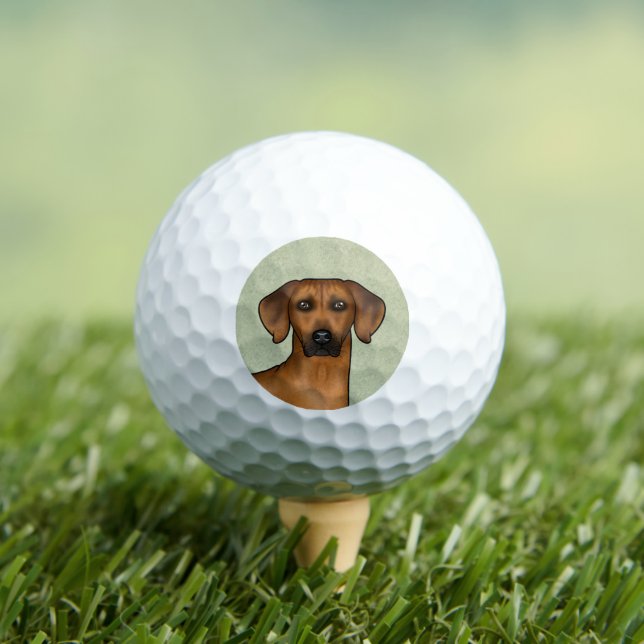 Rhodesian Ridgeback African Lion Dog Head Green Golfball (Insitu T-Shirt)