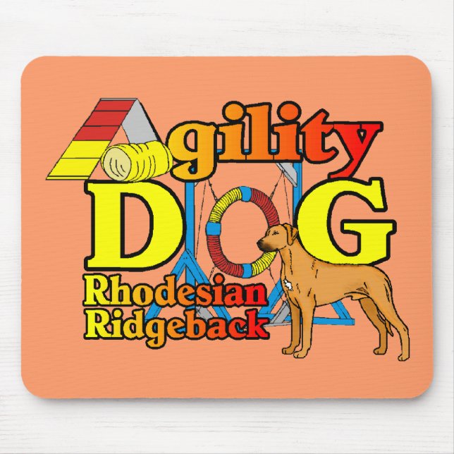 Rhodesian_Ridgeback_Agility Mousepad (Vorne)