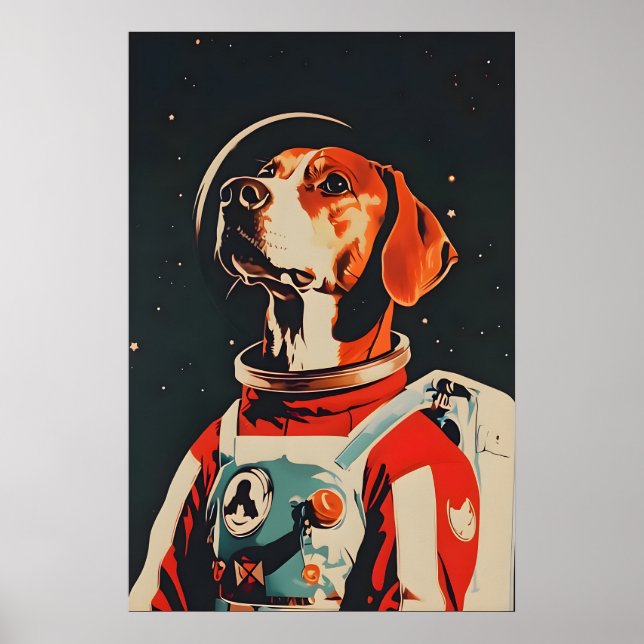 Rhodesian Ridgeback Astronaut Poster, Rhodesian Poster (Vorne)