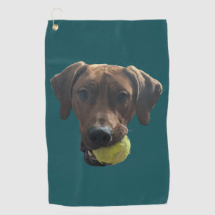 Rhodesian Ridgeback bei Spielen Golfhandtuch