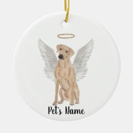 Rhodesian Ridgeback Beileid Memorial Keramik Ornament