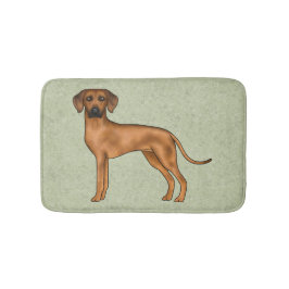 Rhodesian Ridgeback Brown African Lion Dog Green Badematte