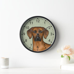 Rhodesian Ridgeback Brown African Lion Dog Head Uhr