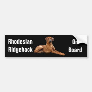 Rhodesian Ridgeback bumpersticker Autoaufkleber