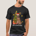 Rhodesian Ridgeback Christmas Lights Tree Santa Xm T-Shirt<br><div class="desc">Nimm dieses lustige Geschenk für den Rhodesian Ridgeback Liebhaber in deinem Leben. Ein tolles Outfit für die Weihnachtsfeier in dieser Saison. Diese lustige Weihnachtsmannmütze Reitgeback Hundekleidung ist ein tolles Weihnachtsgeschenk für Rhodesian Ridgeback Liebhaber. Rhodesian Ridgeback Liebhaber Geschenke</div>