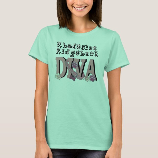 Rhodesian Ridgeback DIVA T-Shirt (Vorderseite)