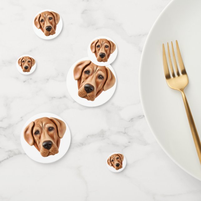 Rhodesian Ridgeback Dog 3D Inspiriert Konfetti (Gruppe)