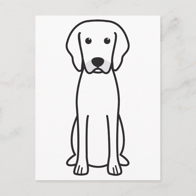 Rhodesian Ridgeback Dog Cartoon Postkarte (Vorderseite)