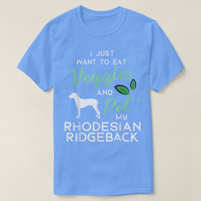 Rhodesian Ridgeback Dog Cigar lover owner Birthday T-Shirt (Design vorne)