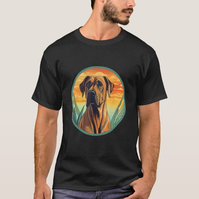 Rhodesian Ridgeback Dog Cute Dog Breed T-Shirt (Vorderseite)