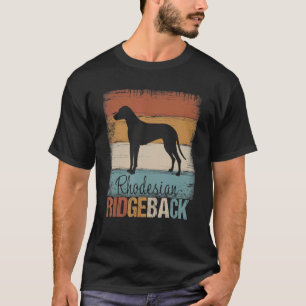 Rhodesian Ridgeback Dog Eigentümer Retro Vintag Ri T-Shirt