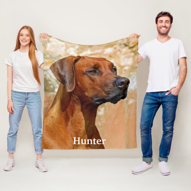 Rhodesian Ridgeback Dog Fleecedecke (Beispiel)