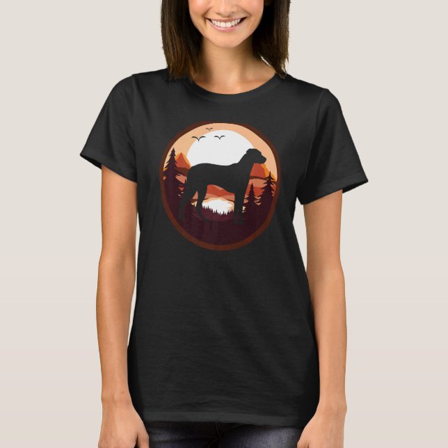 Rhodesian Ridgeback Dog Retro 2 T-Shirt (Vorderseite)