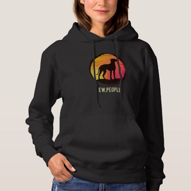 Rhodesian Ridgeback Dog Retro 5 Hoodie (Vorderseite)
