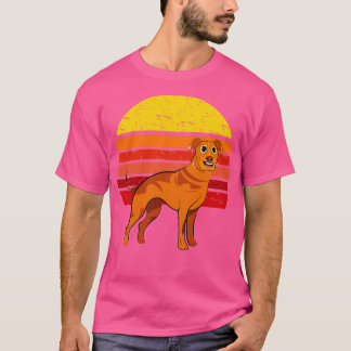 Rhodesian Ridgeback Dog Retro T-Shirt