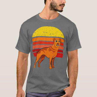 Rhodesian Ridgeback Dog Retro T-Shirt