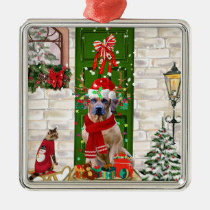 Rhodesian Ridgeback Dog Weihnachten Ornament Aus Metall