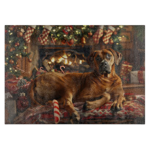 Rhodesian Ridgeback Dog Weihnachtsfest Schneidebrett
