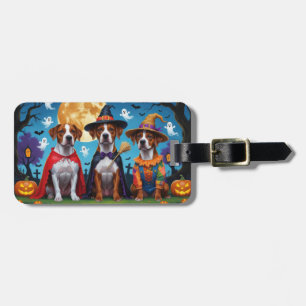 Rhodesian Ridgeback Dogs Pumpkin Halloween Funny Gepäckanhänger