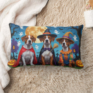 Rhodesian Ridgeback Dogs Pumpkin Halloween Funny Lendenkissen