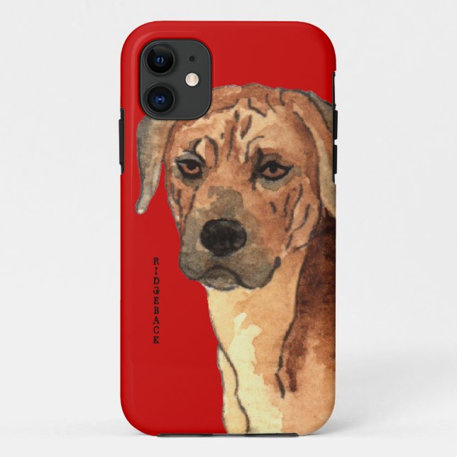 Rhodesian Ridgeback Farbblock Case-Mate iPhone Hülle (Rückseite)
