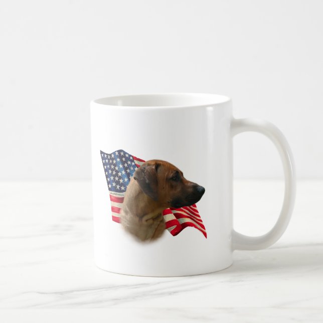 Rhodesian Ridgeback Flag Kaffeetasse (Rechts)
