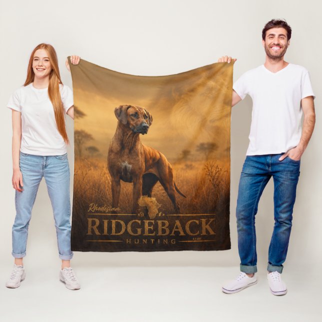Rhodesian Ridgeback Fleecedecke (Beispiel)
