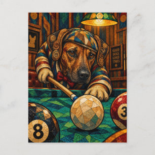 Rhodesian Ridgeback, Geometrisches Mosaik Postkarte