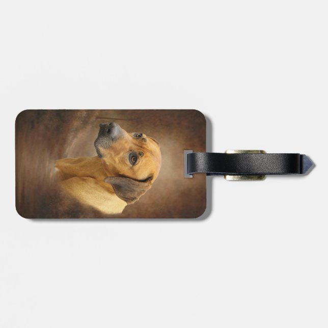 Rhodesian Ridgeback Gepäckanhänger (Rückseite horizontal)