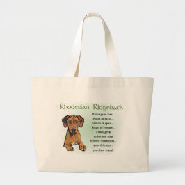 Rhodesian Ridgeback Geschenke Jumbo Stoffbeutel