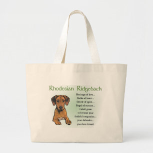Rhodesian Ridgeback Geschenke Jumbo Stoffbeutel