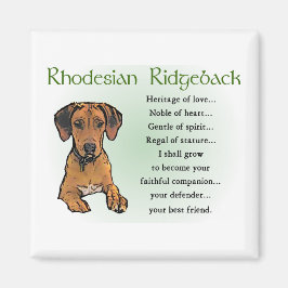 Rhodesian Ridgeback Geschenke Magnet