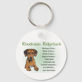 Rhodesian Ridgeback Geschenke Schlüsselanhänger