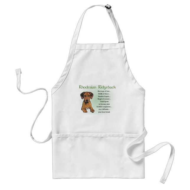 Rhodesian Ridgeback Geschenke Schürze (Vorne)