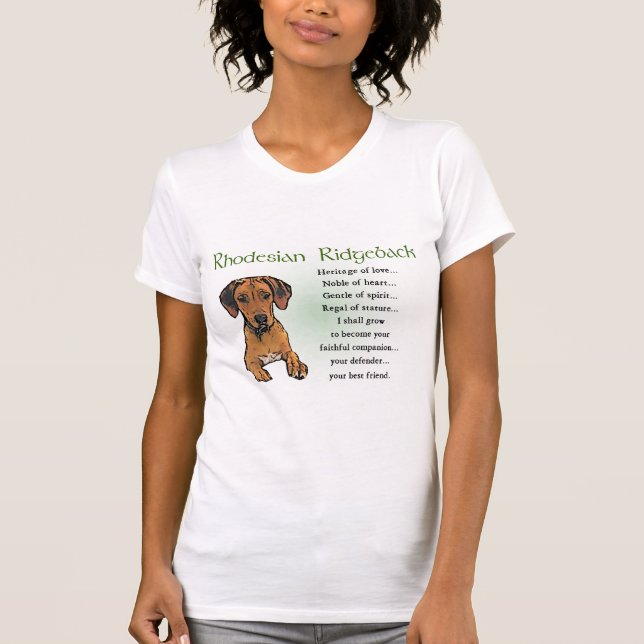 Rhodesian Ridgeback Geschenke T-Shirt (Vorderseite)