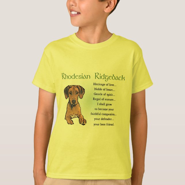 Rhodesian Ridgeback Geschenke T-Shirt (Vorderseite)