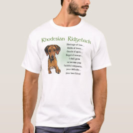 Rhodesian Ridgeback Geschenke T-Shirt