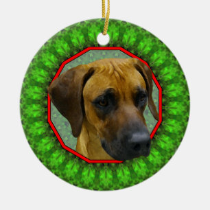 Rhodesian Ridgeback glückliches Howliday Keramik Ornament