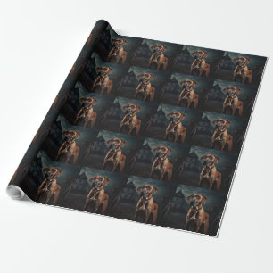 Rhodesian Ridgeback Halloween Beängstigend Geschenkpapier