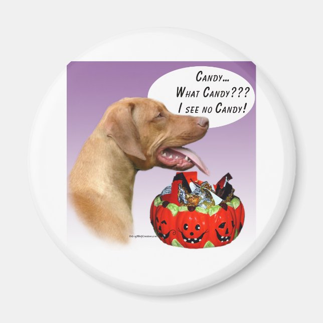 Rhodesian Ridgeback Halloween Candy Magnet (Vorne)