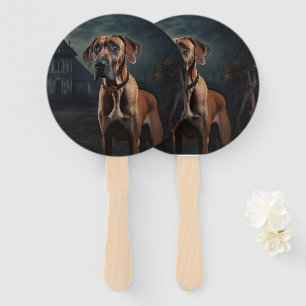Rhodesian Ridgeback Halloween Gruselig Fächer