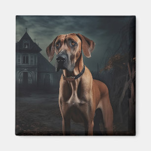 Rhodesian Ridgeback Halloween Gruselig Magnet