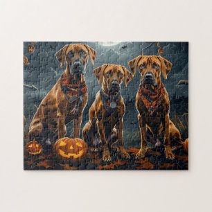 Rhodesian Ridgeback Halloween Spooky Puzzle