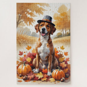 Rhodesian Ridgeback Herbst Erntedank Art Puzzle