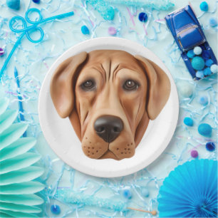 Rhodesian Ridgeback Hund 3D Inspiriert Pappteller